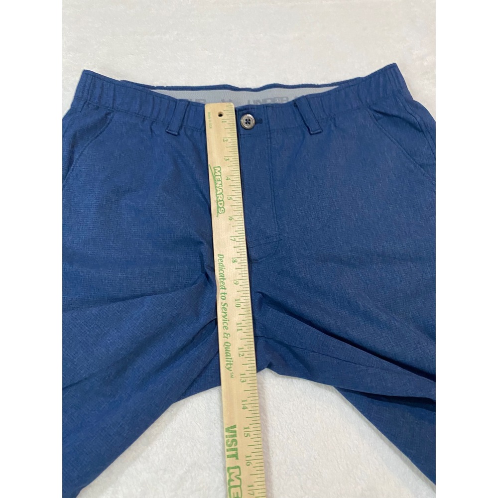 Under Armour HeatGear Mens Golf Shorts Navy Blue Heather Loose Fit Sz 36m Vented - Picture 4 of 8